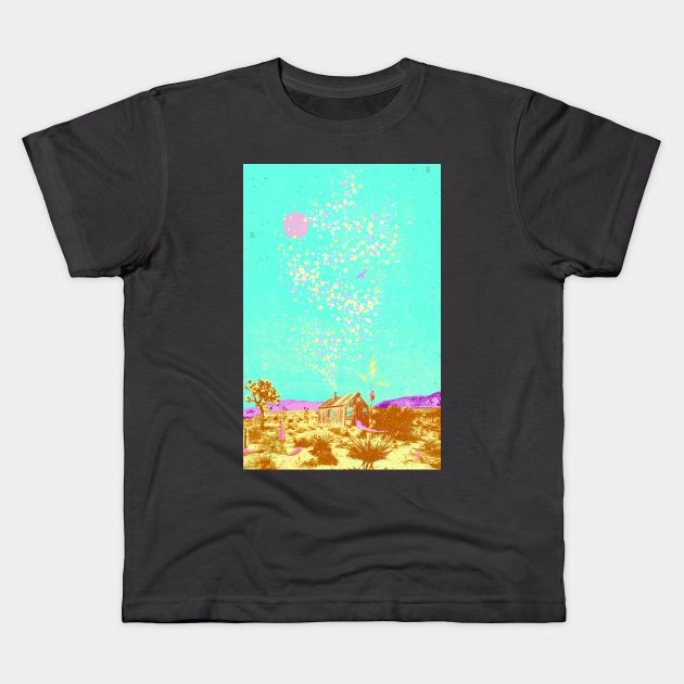 DESERT CABIN Kids T-Shirt by Showdeer